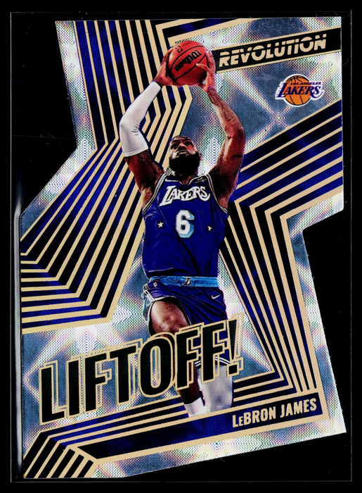 2021-22 Panini Revolution LeBron James #10 Liftoff Die Cut Galactic SSP