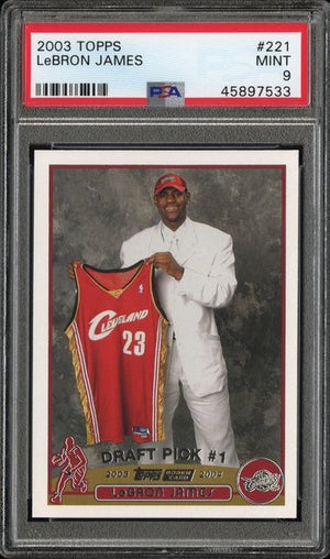 2003 Topps LeBron James #221 RC Rookie PSA 9 MINT