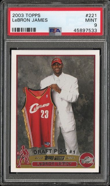 2003 Topps LeBron James #221 RC Rookie PSA 9 MINT
