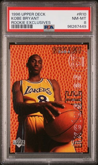 1996-97 Upper Deck Kobe Bryant #R10 Rookie Exclusives PSA 8 NM-MT