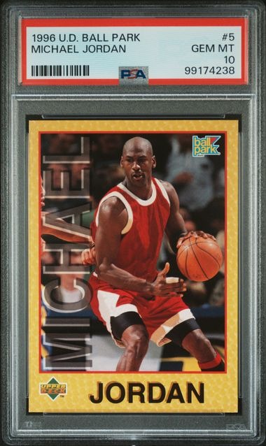 1996 Upper Deck Ball Park Michael Jordan #5 PSA 10 GEM MINT