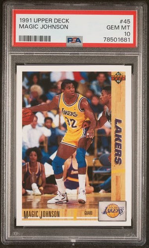 1991 Upper Deck Magic Johnson #45 PSA 10 GEM MINT