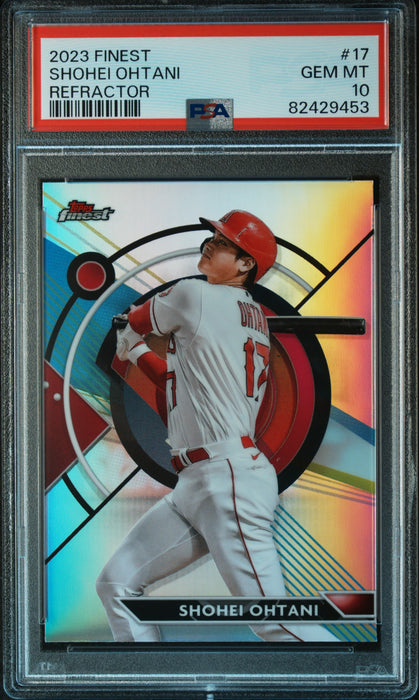 2023 Topps Finest Shohei Ohtani #17 Refractor PSA 10
