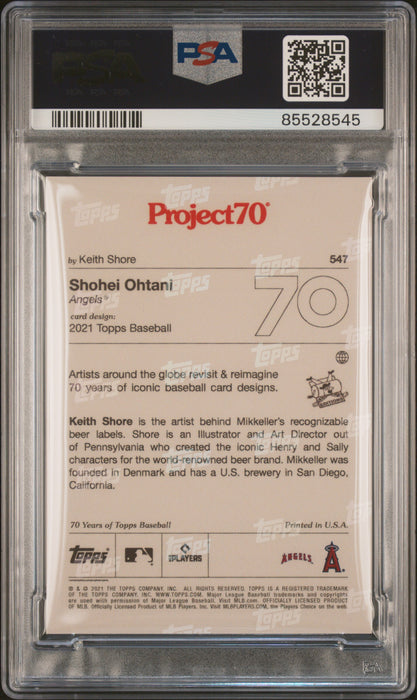 2021 Topps Project70 Shohei Ohtani #547 PSA 9