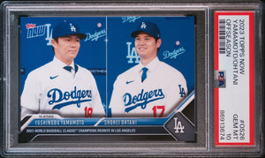 2023 Topps Now Yoshinobu Yamamoto Shohei Ohtani #OS26 Offseason PSA 10 Gem Mint