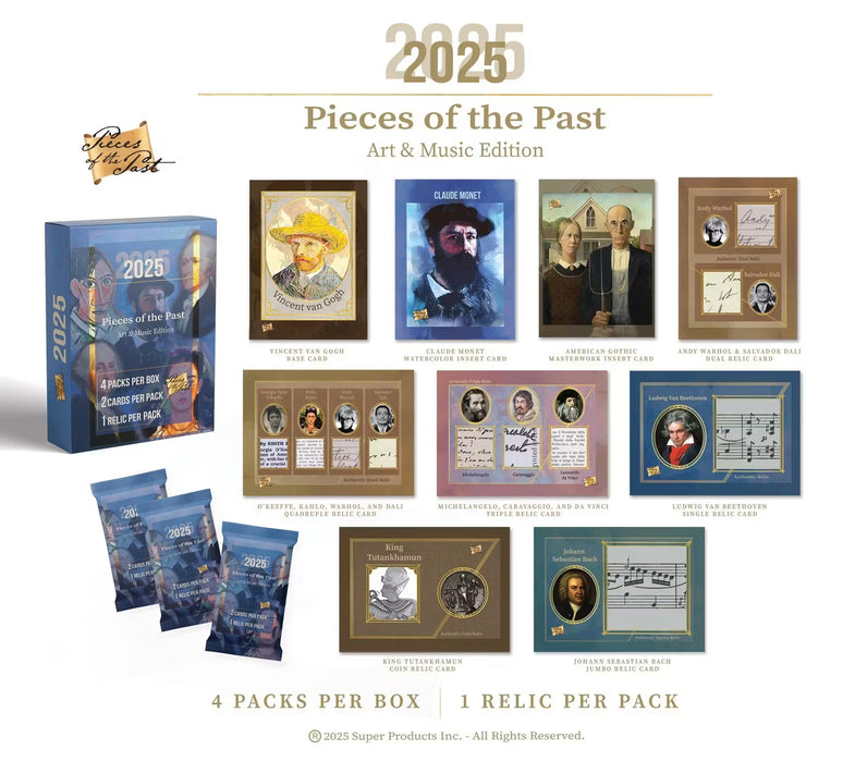 2025 Pieces of the Past Art & Music Edition - Hobby Box