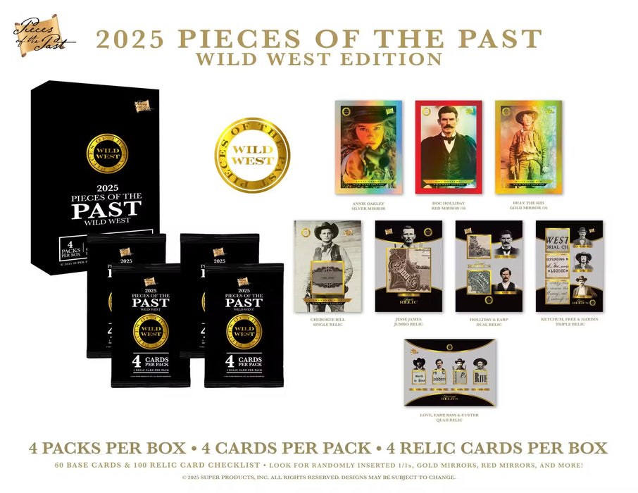 2025 Pieces of the Past Wild West Edition - Hobby Box