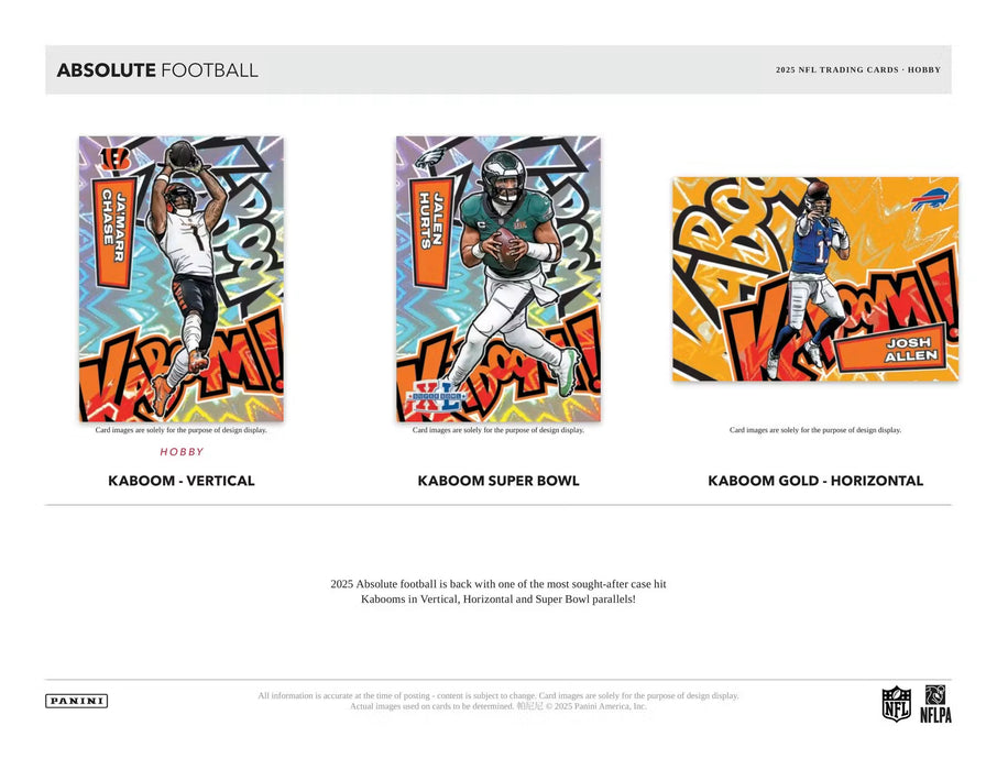 2025 Panini Absolute Football - Hobby Box