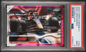 2023 Topps Chrome F1 Max Verstappen #102 Fuchsia Lava /250 PSA 9