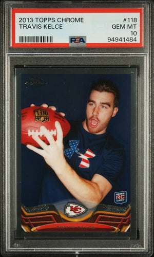2013 Topps Chrome Travis Kelce #118 RC Rookie PSA 10