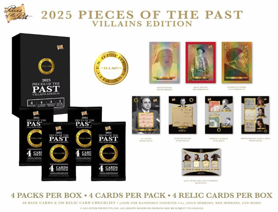 2025 Pieces of the Past Villains Edition - Hobby Box