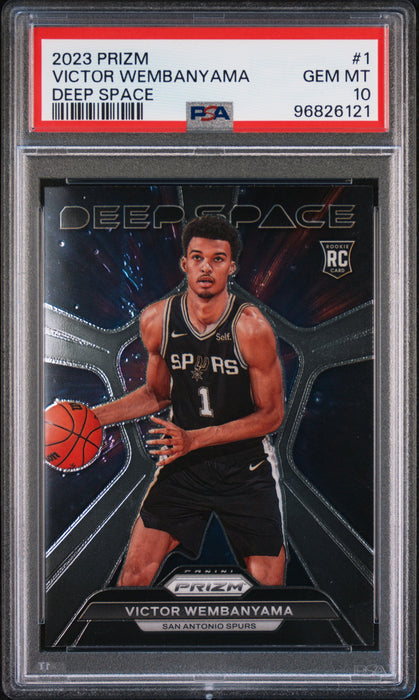 2023 Panini Prizm Victor Wembanyama #1 Deep Space RC Rookie PSA 10