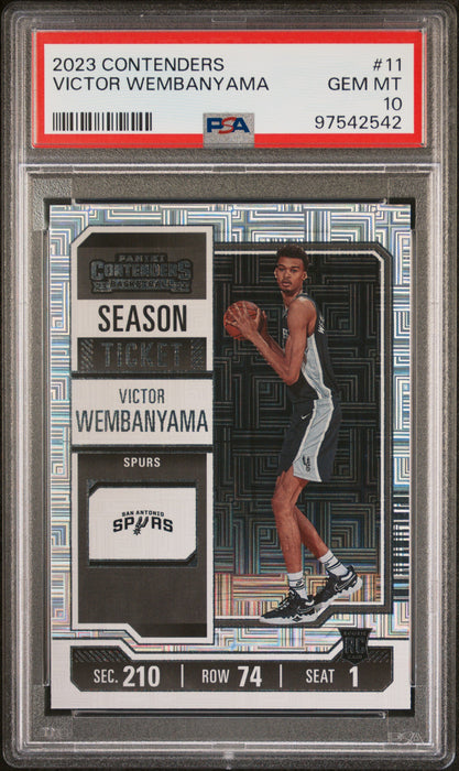 2023 Contenders Victor Wembanyama #11 RC Rookie PSA 10