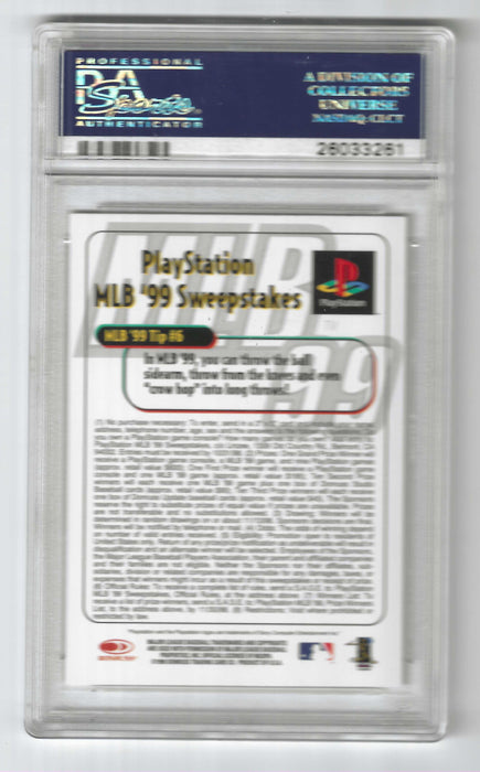 1998 Donruss MLB 99 Derek Jeter #6 Sony Playstation PSA 10 GEM MINT
