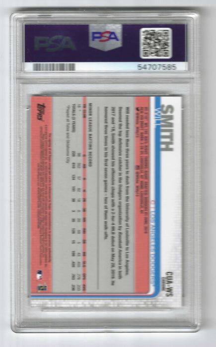 2019 Topps Chrome Update Will Smith #CUA-WS Refractor RC Rookie Auto PSA 10
