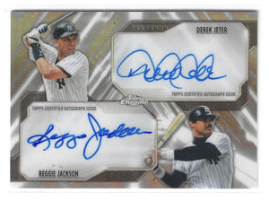 2026 Topps Chrome Derek Jeter Reggie Jackson #DA-JJ Dual Auto /25 SSP