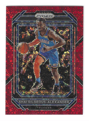 2022-23 Panini Prizm Shai Gilgeous-Alexander #64 Red Fast Break /100 *BOOKEND SP