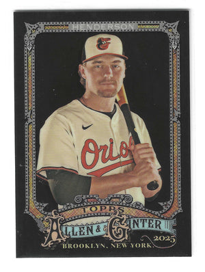 2025 Topps Allen & Ginter Gunnar Henderson #79 Black Refractor SP