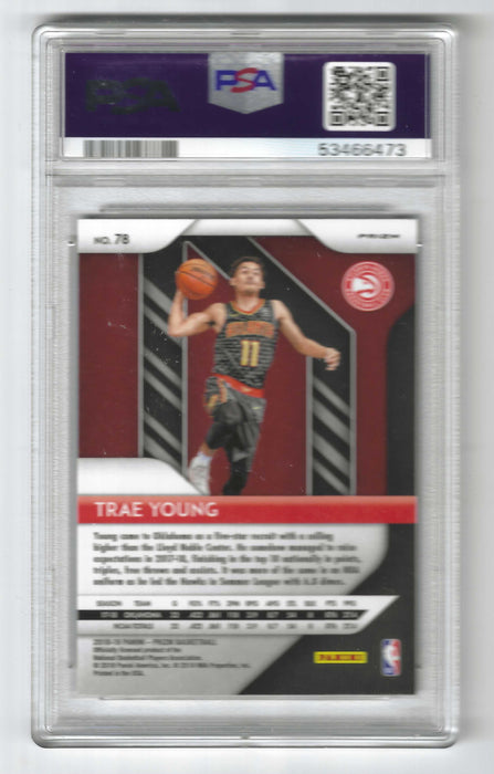 2018 Panini Prizm Trae Young #78 Pink Ice RC Rookie PSA 10 GEM MINT