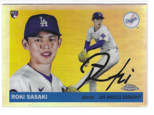 2025 Topps Chrome Platinum Roki Sasaki #239 Image Variation Refractor RC SP