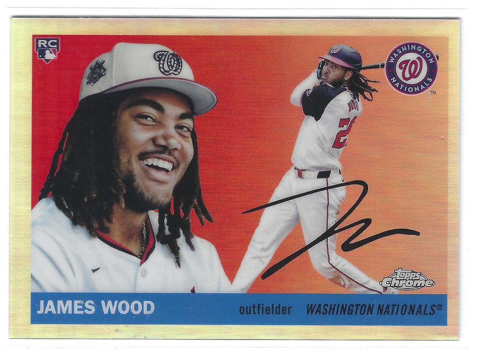 2025 Topps Chrome Platinum James Wood #367 Image Variation Refractor RC SP