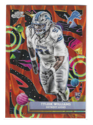 2025 Topps Cosmic Chrome Tyleik Williams #134 Orange Galactic RC Rookie /25 SSP