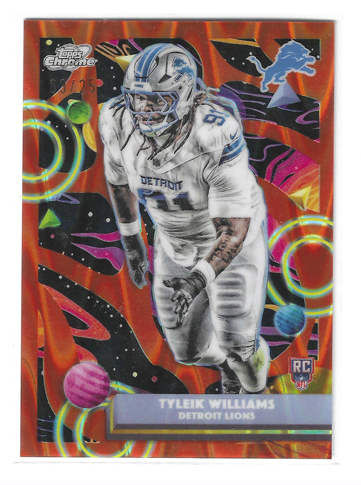 2025 Topps Cosmic Chrome Tyleik Williams #134 Orange Galactic RC Rookie /25 SSP