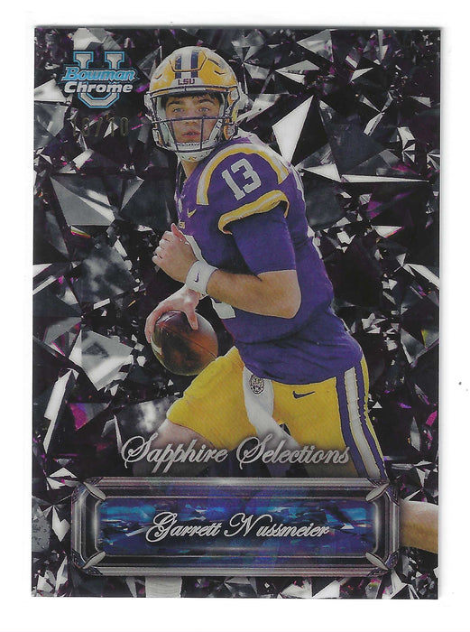 2024 Bowman U Chrome Sapphire Garrett Nussmeier #SS-16 Selections Black /10