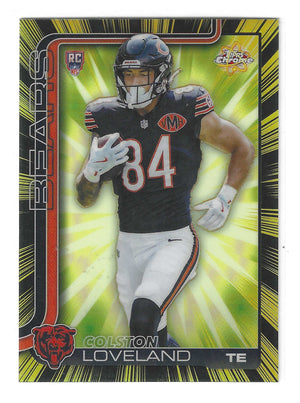 2025 Topps Chrome Colston Loveland #RR-16 Radiating Rookies RC Rookie SSP