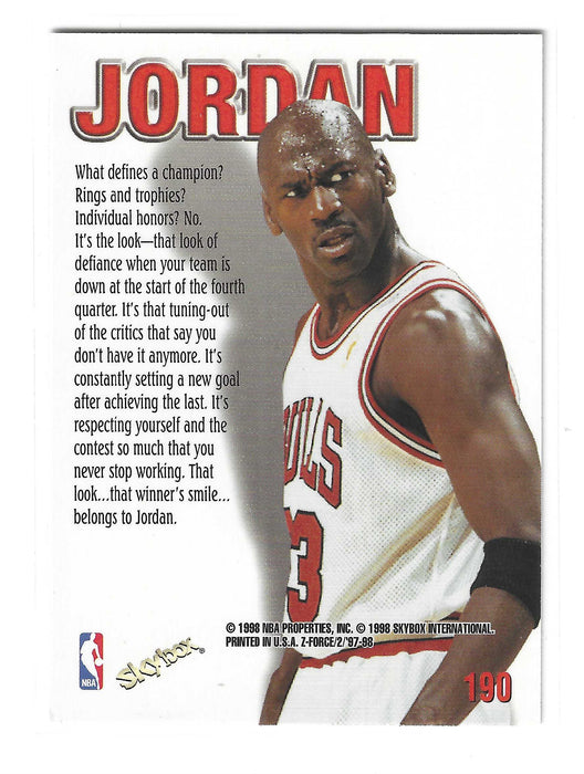 1997-98 SkyBox Z-Force Michael Jordan #190 Zupermen