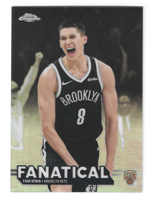 2025-26 Topps Chrome Update Egor Demin #FAN-18 Fanatical RC Rookie *CASE HIT SSP