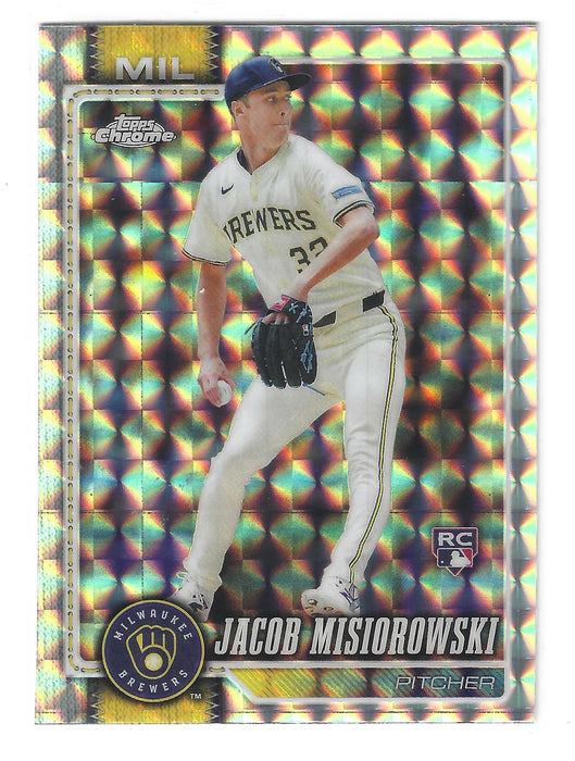 2026 Topps Chrome Jacob Misiorowski #196 Geometric Refractor RC Rookie