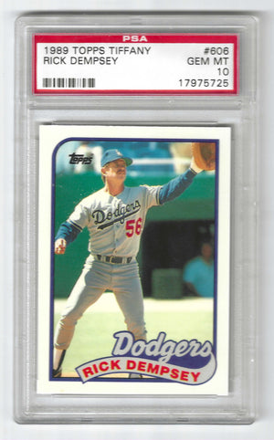 1989 Topps Tiffany Rick Dempsey #606 PSA 10 GEM MINT