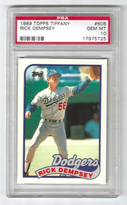 1989 Topps Tiffany Rick Dempsey #606 PSA 10 GEM MINT