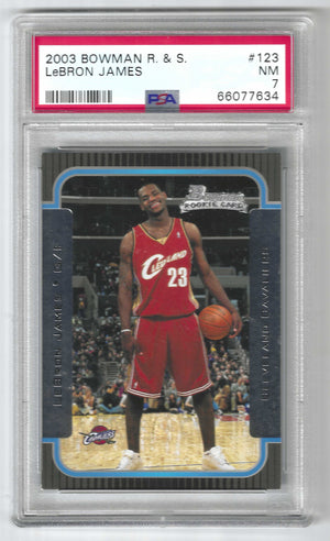 2003-04 Bowman Rookies & Stars LeBron James #123 RC Rookie PSA 7