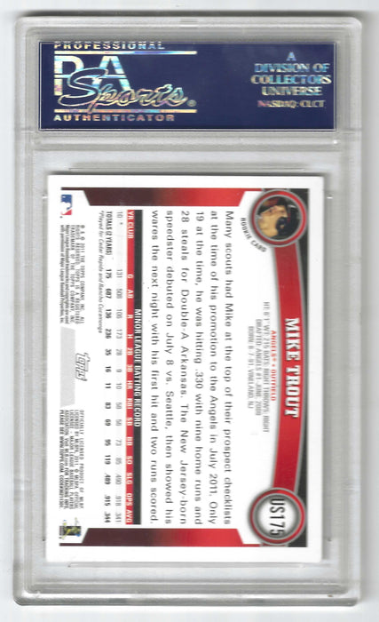 2011 Topps Update Mike Trout #US175 RC Rookie PSA 8