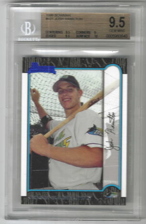 1999 Bowman Josh Hamilton #431 RC Rookie BGS 9.5 GEM MINT