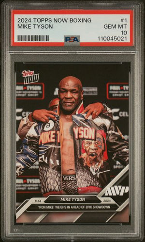 2024 Topps Now Boxing Mike Tyson #1 PSA 10 GEM MINT