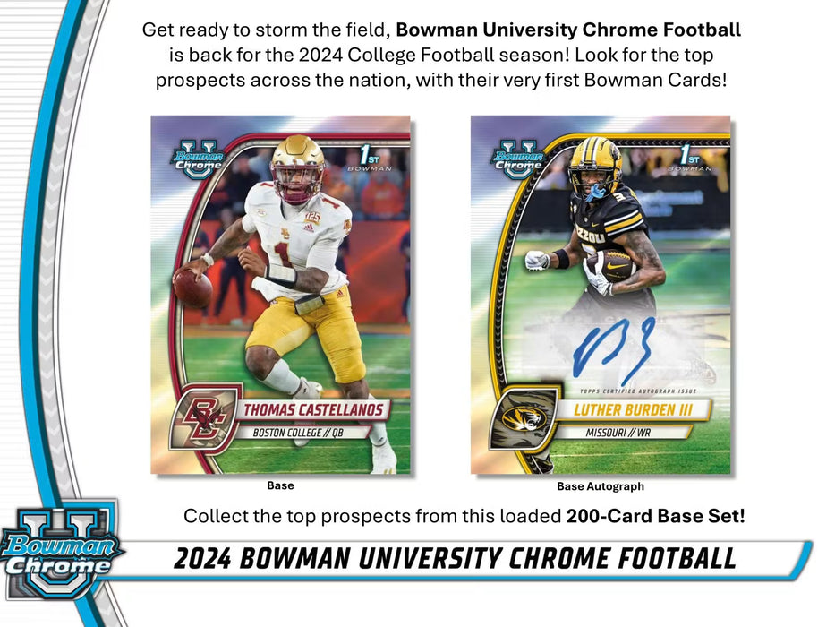 2024 Bowman University Chrome Football - Blaster Box