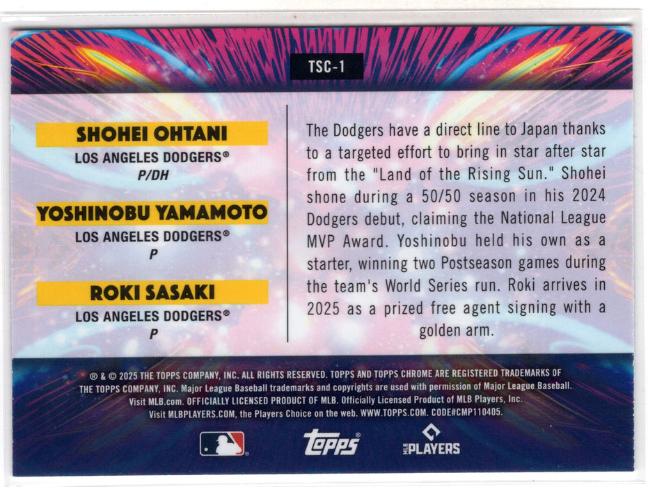 2025 Topps Cosmic Chrome Shohei Yamamoto Sasaki Star Clusters #TSC-1
