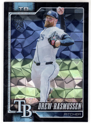 2026 Topps Series 1 Drew Rasmussen #64 Black Diamante /10 SSP