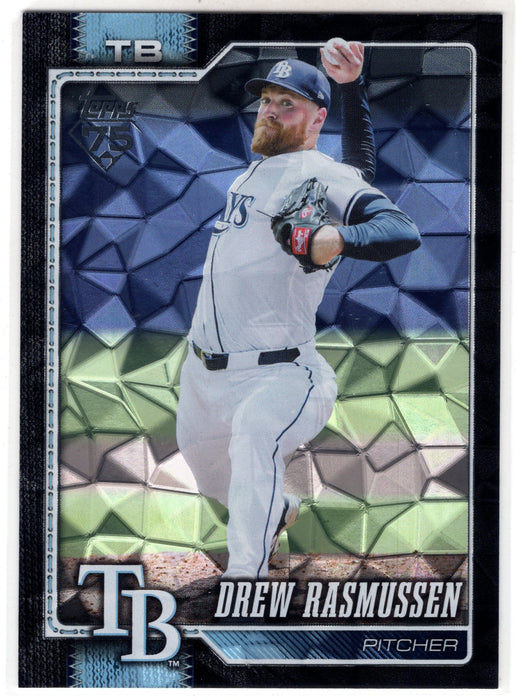 2026 Topps Series 1 Drew Rasmussen #64 Black Diamante /10 SSP