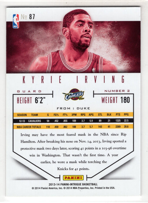2014 Panini Intrigue Kyrie Irving #87 /10