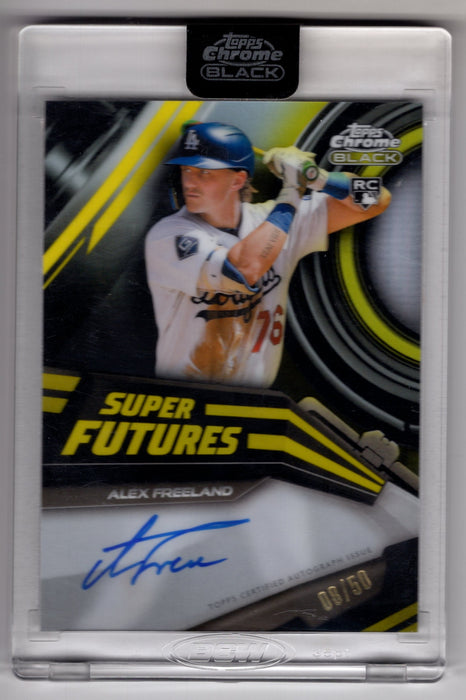 2026 Topps Chrome Black Alex Freeland #SFA-AF Super Futures Gold RC Auto /50