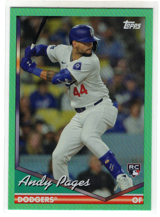 2024 Topps Archives Andy Pages #295 Green Foil RC Rookie /99