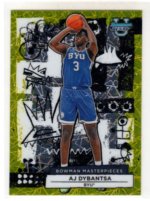 2026 Bowman U Best Aj Dybantsa #BM-2 Yellow Lazer /75 B