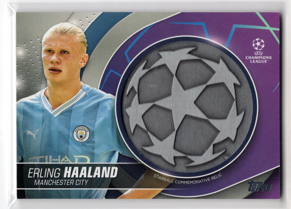 2024 Topps UEFA Club Championship Erling Haaland #SC-EH Commemorative Starball Relic