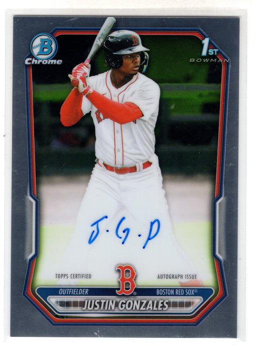 2026 Bowman Chrome Justin Gonzales #CPA-JG Auto