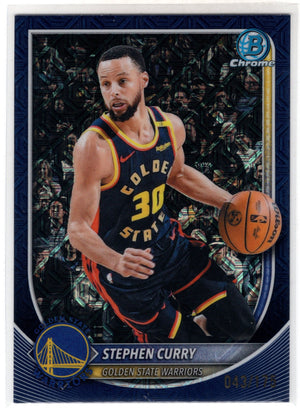 2025 Bowman Chrome Stephen Curry #BCV-115 Navy Mojo Refractor /175