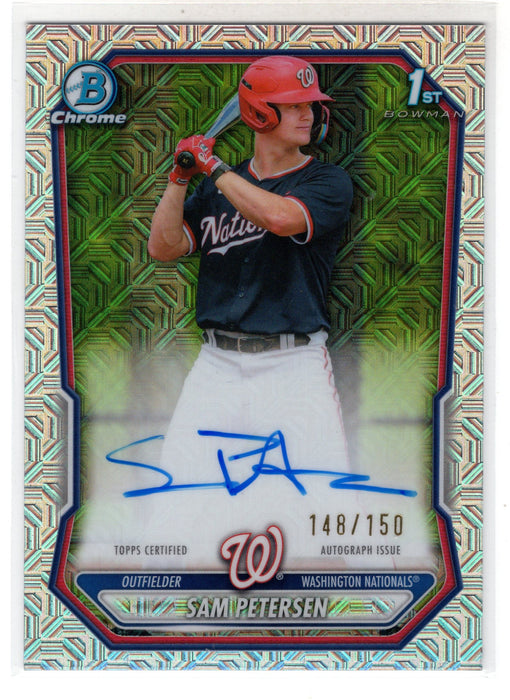 2026 Bowman Chrome Sam Petersen #CPA-SP Mojo Refractor RC Auto /150